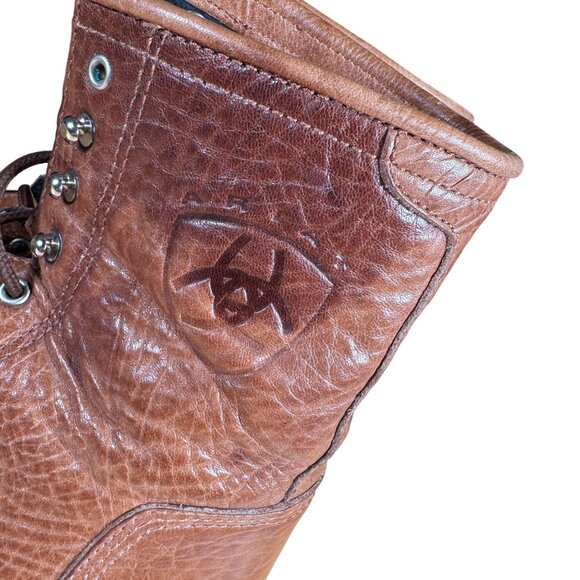 Ariat Heritage Lacer Brown Lace Up Boots Men's Size 9 EU 42 - Picture 5 of 9